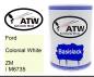 Preview: Ford, Colonial White, ZM / M6735: 500ml Lackdose, von ATW Autoteile West.